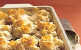 Chicken and Mushroom Pie with Phyllo-Parmesan Crust