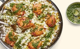 Chicken and Rice With Leeks and Salsa Verde