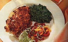 Chicken Breasts with Sun-Dried Tomato and Garlic Crust