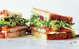 Chicken Cutlet Sandwiches with Savoy Cabbage Slaw