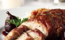 Chicken Fricassée with Figs and Port Sauce