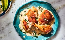 Chicken Fricassée with Lemon Mustard Sauce