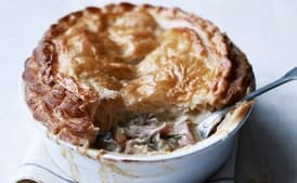 Chicken, Ham, and Tarragon Pie