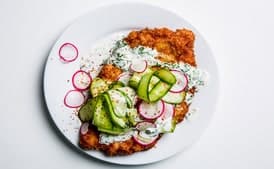 Chicken Milanesa with Maggi Ranch Sauce