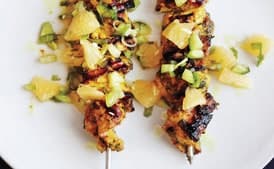Chicken Skewers with Meyer Lemon Salsa
