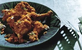 Chicken Tagine with Apricots and Spiced Pine Nuts