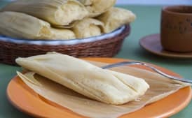 Chicken Tamales with Tomatillo-Cilantro Sauce