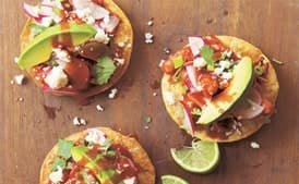 Chicken Tostadas with Radish Slaw