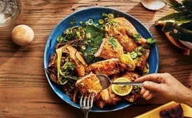 Chicken with Lemon and Spicy Spring Onions