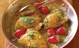 Chicken with Pork-Stuffed Cherry Peppers