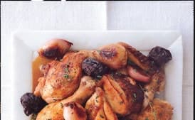 Chicken with Shallots, Prunes, and Armagnac