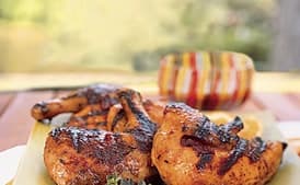 Chicken with Tangerine, Honey, and Chipotle Glaze