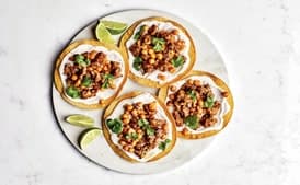 Chickpea and Chorizo Tostadas