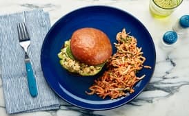 Chickpea Salad Sandwich with Creamy Carrot-Radish Slaw
