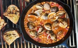 Chile-Lime Clams with Tomatoes and Grilled Bread