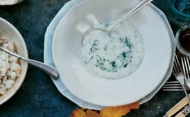 Chilled and Dilled Avgolemono Soup