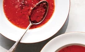 Chilled Tomato and Stone Fruit Soup