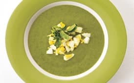 Chilled Watercress-Spinach Soup