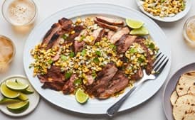 Chipotle-Grilled Pork Shoulder Steaks with Corn Salsa