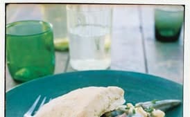 Chive Shortcakes with Smoky Corn and Okra Stew