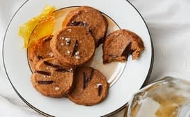 Chocolate–Almond Praline Cookies