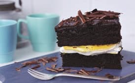 Chocolate and Passionfruit Layer Cake