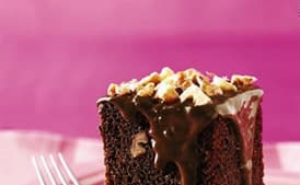 Chocolate-Banana Cake with Walnuts