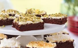 Chocolate Brownies with Orange Cream Cheese Frosting