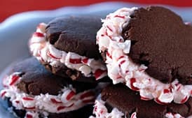 Chocolate Candy Cane Cookies