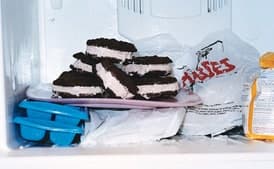 Chocolate-Chocolate Chip Cookie and Strawberry Gelato Sandwiches