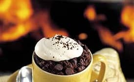 Chocolate-Espresso Lava Cakes with Espresso Whipped Cream