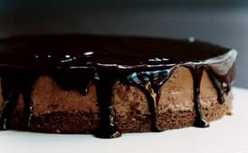 Chocolate-Glazed Hazelnut Mousse Cake