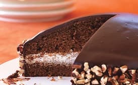 Chocolate-Honey Dome Cake with Chocolate-Honey Glaze