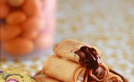 Chocolate Kumquat Spring Rolls