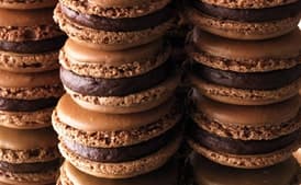 Chocolate Macarons with Orange Ganache