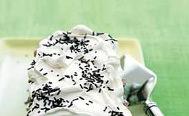 Chocolate Meringue and Mint Chip Ice Cream Cake