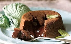Chocolate-Mint Pudding Cakes