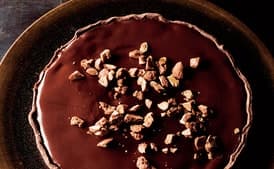 Chocolate-on-Chocolate Tart with Maple Almonds