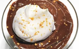 Chocolate Puddings with Orange Whipped Cream