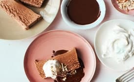 Chocolate Semifreddo with Chile-Chocolate Sauce