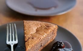 Chocolate Torte with Calvados-Poached Figs