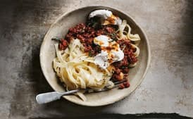 Chorizo Bolognese with Buffalo Mozzarella
