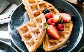 Cinnamon Sugar Sourdough Waffles