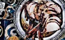 Citrus-Brined Pork Loin with Peach Mustard