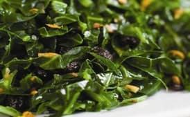 Citrus Collards with Raisins Redux