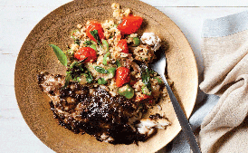 Citrus Jerk Bass With Fonio