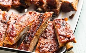Classic Barbecue Pork Ribs with Smoky Bacon Barbecue Sauce