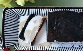 Coconut Coffee Marbled Ice Cream Cake