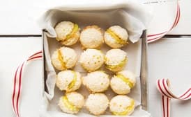 Coconut Macaroon Sandwiches with Lime Curd