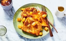 Coconut Milk French Toast with Pineapple Syrup